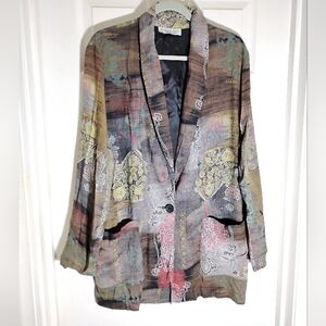Lagenlook Blazer Vtg Kensington Square